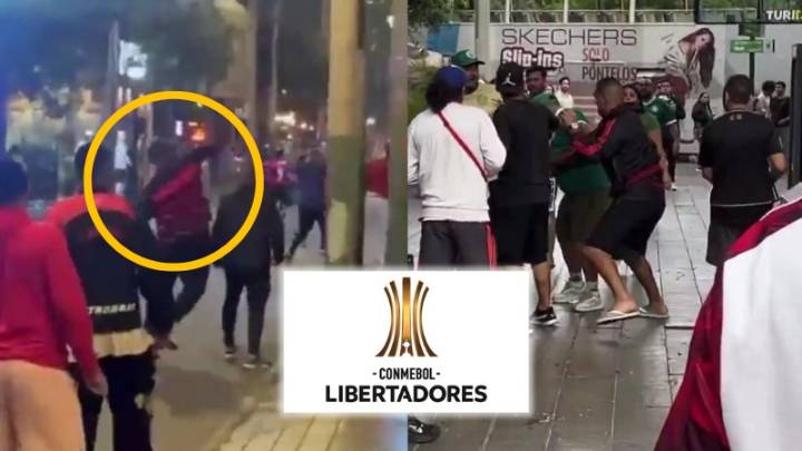 Hinchas de Flamengo y Palmeiras se agarran a botellazos y puñetes en distintas partes de Miraflores [VIDEO]