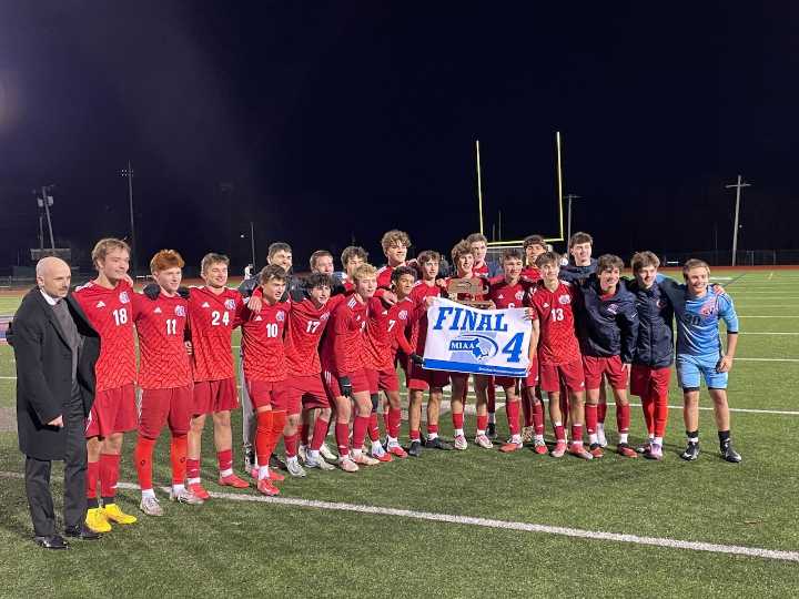 Natick boys soccer continues overtime dramatics, beats BC High to advance to final four (video)