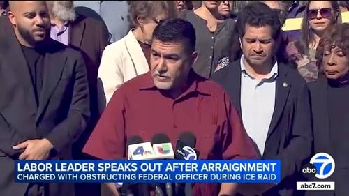 California labor leader David Huerta pleads not guilty to obstructing federal officer during immigration raid