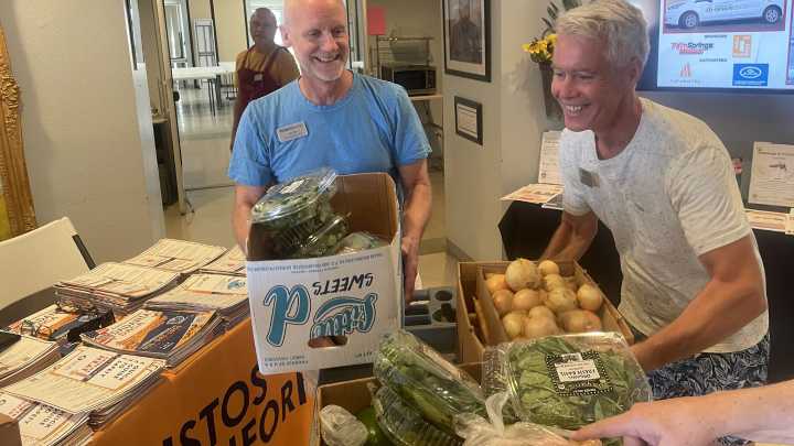 Valley couple's generosity buoys local food bank