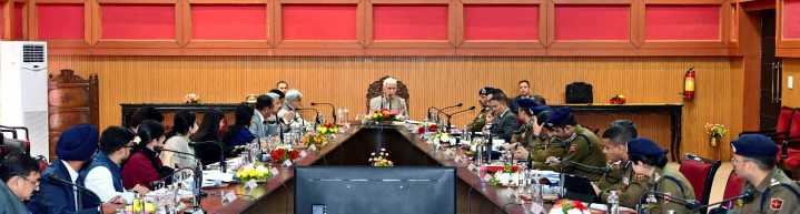 LG Manoj Sinha chairs a high-level meeting to review the security situation in Jammu Division