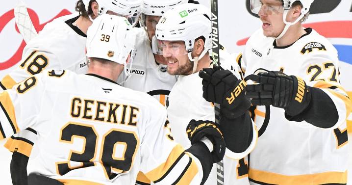 Swayman stops 28 shots to help the Bruins beat the Canadiens 3