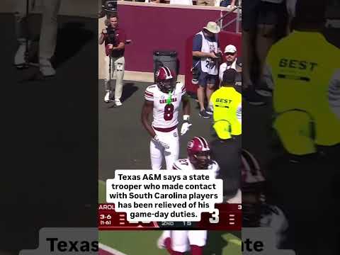 The Texas Department of Public Safety (DPS) said the trooper was sent home from the game