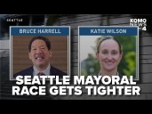 Seattle mayoral race tightens as Katie Wilson edges ahead of Bruce Harrell in latest count