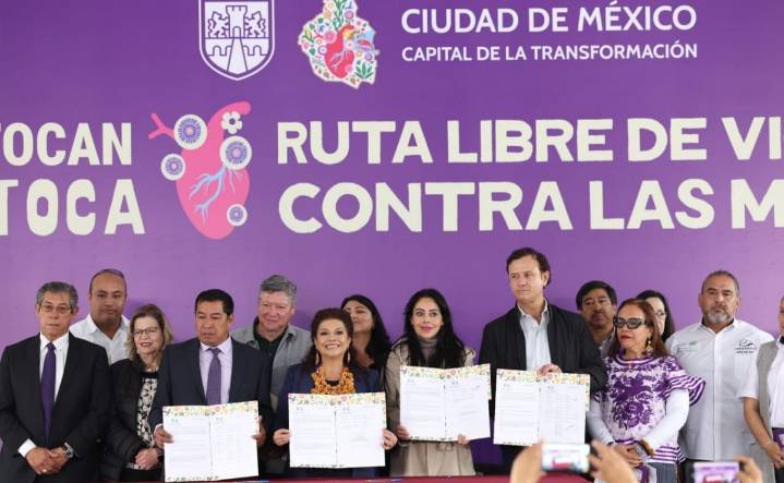 Clara Brugada anuncia "Ruta Libre de Violencia contra las Mujeres" en el transporte público; habrá botones de pánico para usuarias