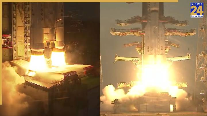 ISRO’s LVM3-M5 successfully launches 4,410 kg CMS-03 satellite, showcasing heavy