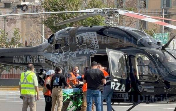 Agente trasladado en helicóptero se hirió por accidente con su arma: SSPE