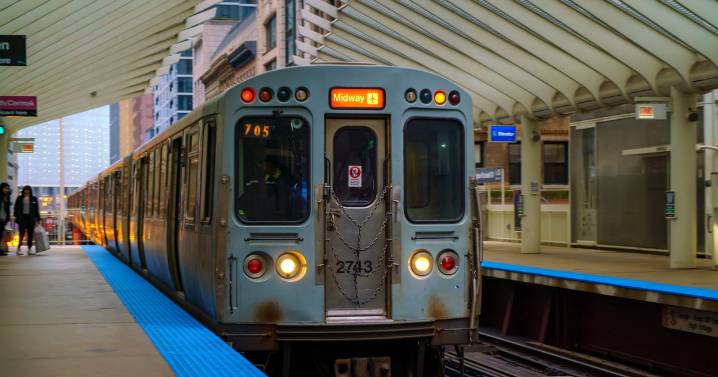Woman, 26, 'set on fire by man' while riding Chicago train as police hunt suspect