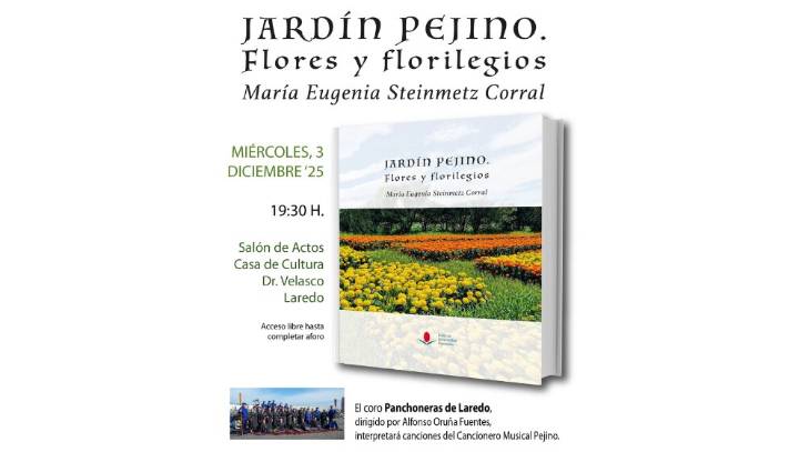 Laredo acoge la presentación de "Jardín Pejino. Flores y florilegios”, un libro que une el arte y el folclore de la localidad