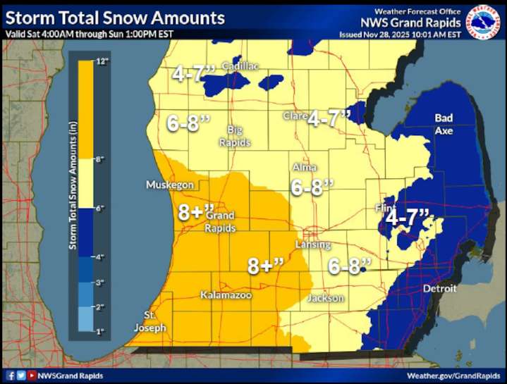 Consumers Energy pre-staging 200 crews statewide ahead of weekend winter storm