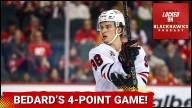 Connor Bedard TORCHES Flames With 4-Point Game | Spencer Knight's 1st Shutout w/ Blackhawks