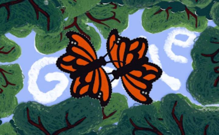 Doodle celebra la migración de la mariposa monarca