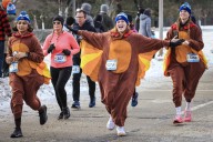 Gobble Gallop participants winners before dinner