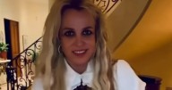 Britney Spears Shows off Her Legs in White Dress
