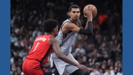 Barnes, Wembanyama lead Spurs to a 121-110 win over Rockets in the teams' NBA Cup opener