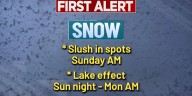 First Alert Forecast: Tracking some weekend snow, slushy accumulation possible