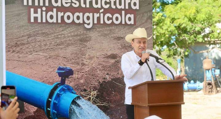 Supervisa Durazo primera etapa concluida de línea de riego y avance de segunda en San Ignacio Río Muerto