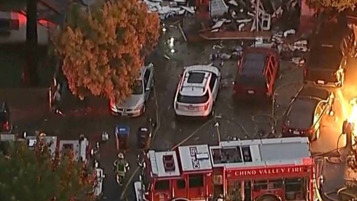 Chino Hills house explosion injures 8 and damages homes after suspected gas leak