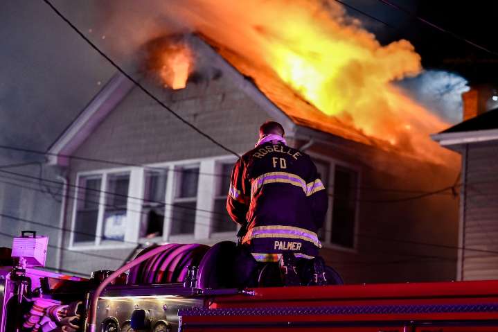 Five-alarm fire engulfs 3 homes in N.J. town