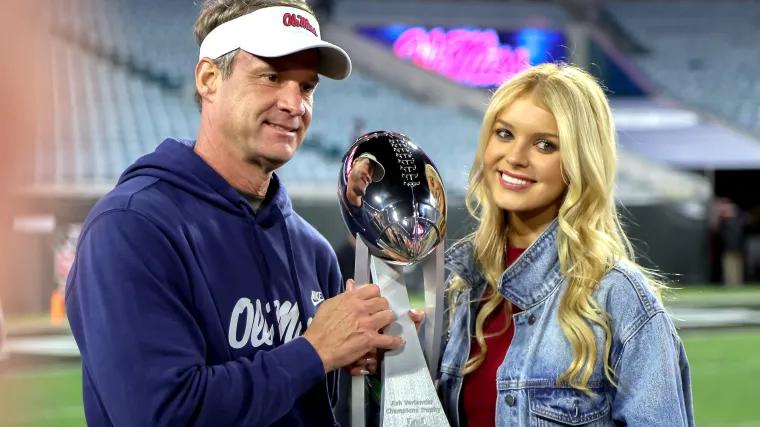 Ole Miss coach Lane Kiffin’s 20-year-old daughter Landry drops jaws in icy
