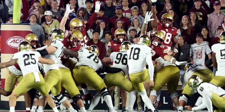 Notre Dame football addresses kicking struggles after win over Boston College
