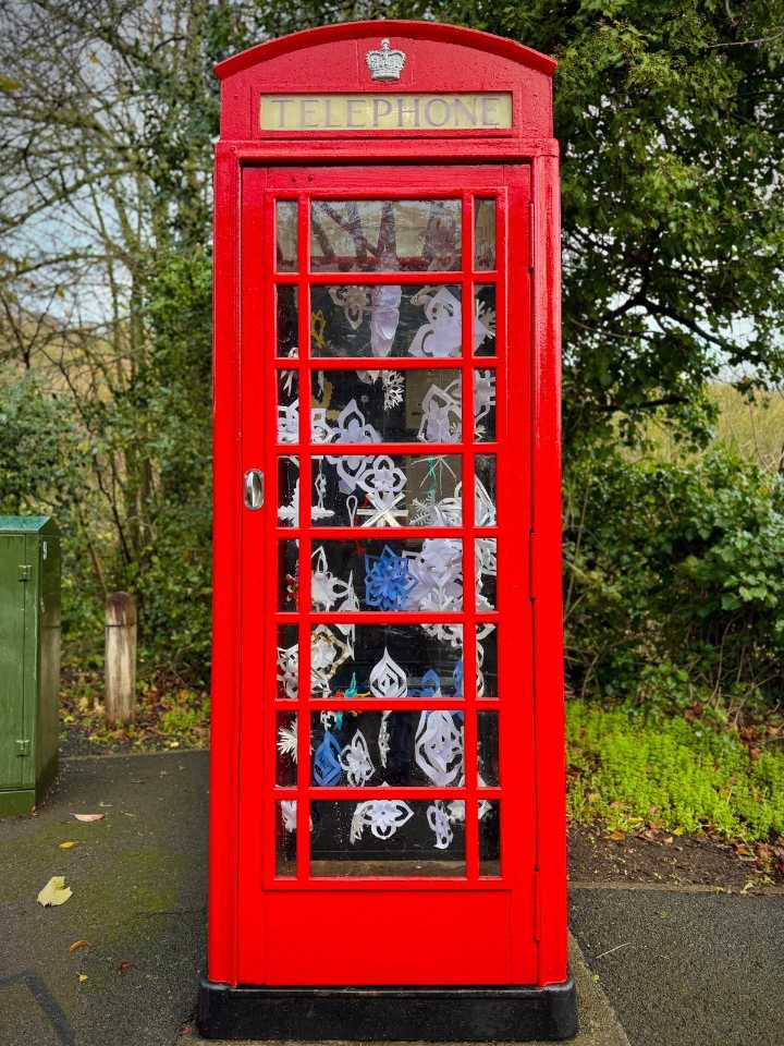 Let it snow! Jackfield phone box gets a new lease of life