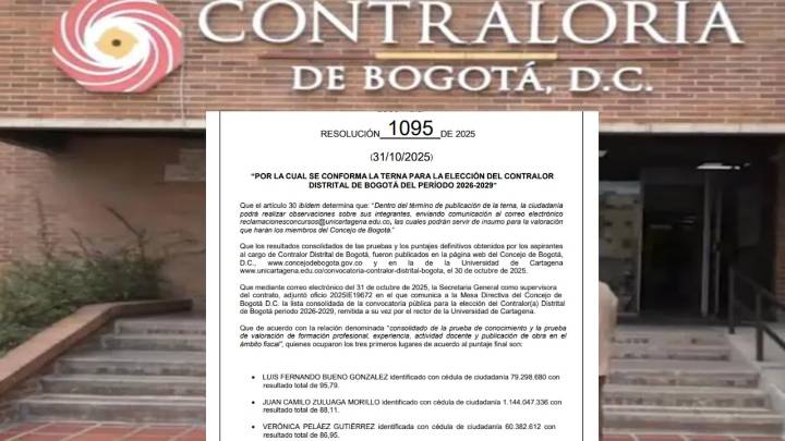 Así quedó conformada la terna en el Concejo distrital para la Contraloría de Bogotá
