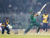 Pakistan choose to bat first against Zimbabwe in the fourth T20 of tri