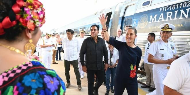 LÍNEA K DEL TREN INTEROCEÁNICO: PRESIDENTA CLAUDIA SHEINBAUM INAUGURA ESTACIONES TONALÁ Y ARRIAGA EN CHIAPAS