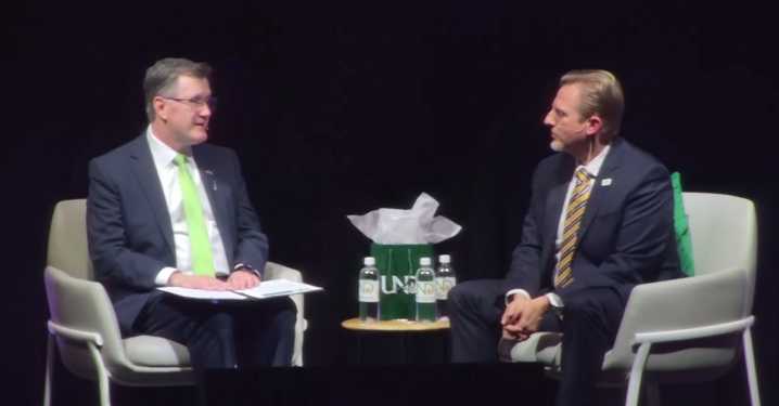 UND hosts President of Northrop Grumman Defense Systems Sector