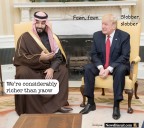 Trump welcomes bin Salman to the Oval Office
