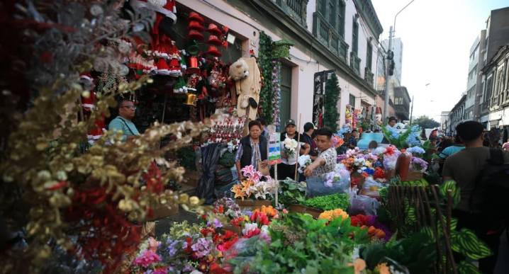 El espíritu navideño ya se vive en el Cercado de Lima (FOTOS)