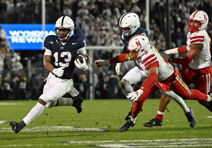 Kaytron Allen breaks Penn State's all-time rushing record in dominant win over Nebraska