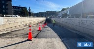 Caos vial generó suspensión de tránsito en paso bajo nivel de Avenida Los Carrera en Concepción