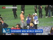 Clayton Kershaw celebrates with family after Dodgers become repeat World Series champs