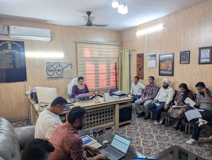 DG Rural Sanitation Chairs Meeting on First Day of Darbar Move at Jammu