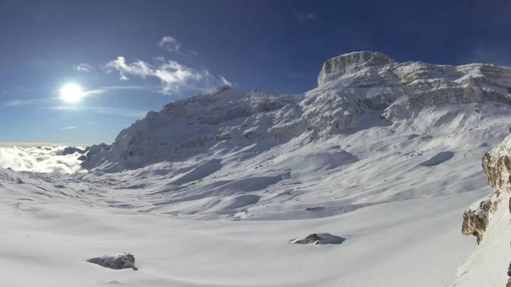 La nieve regresa al Pirineo tras un episodio de intensas precipitaciones