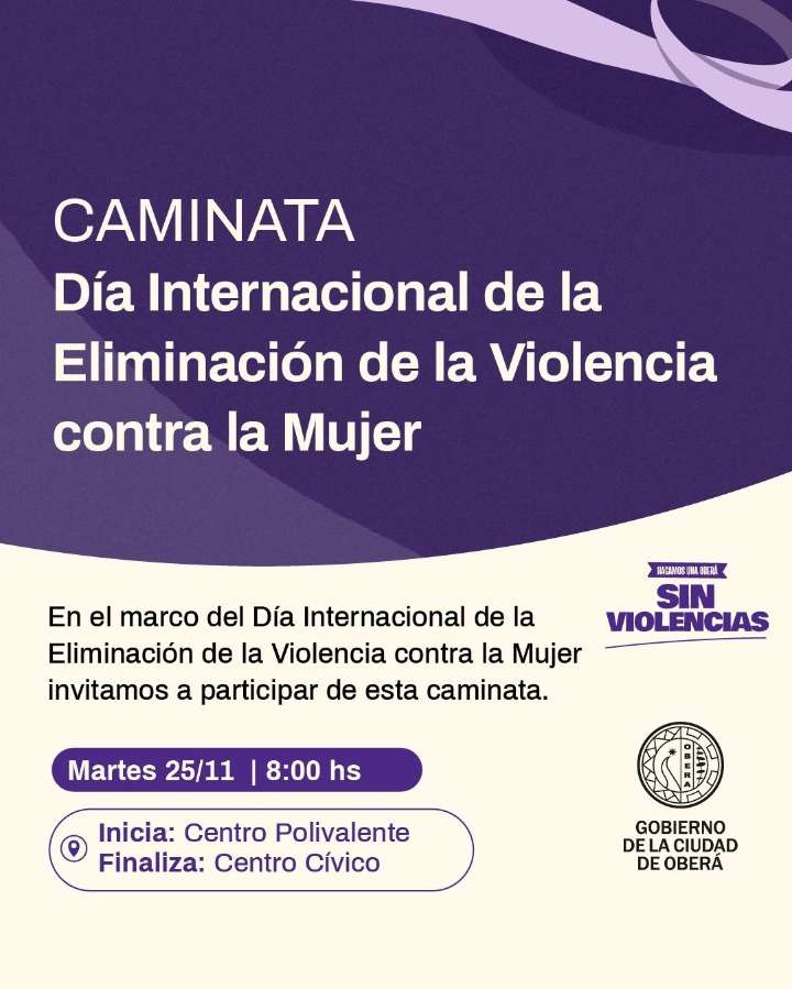 Caminata para visibilizar la problemática de las violencias