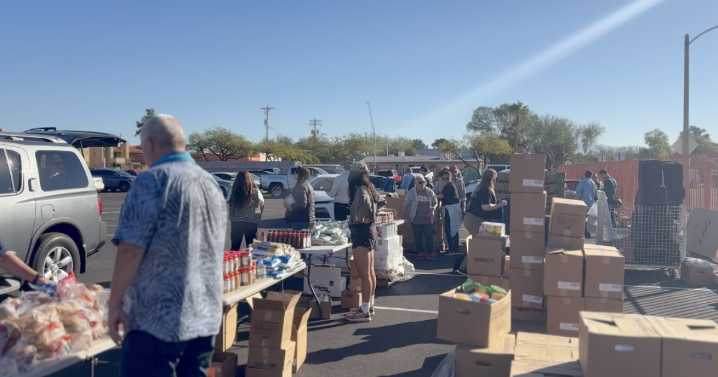 Pima Area Labor Federation hosts Drive-Through Food Bank; Congresswoman