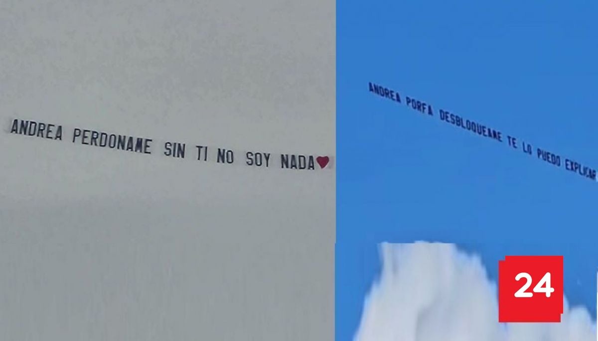 "Perdóname, sin ti no soy nada”: Hombre contrató avioneta para pedir perdón y así le respondió su ex