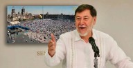 Zócalo semi vacío; Noroña ironiza protesta de la Generación Z