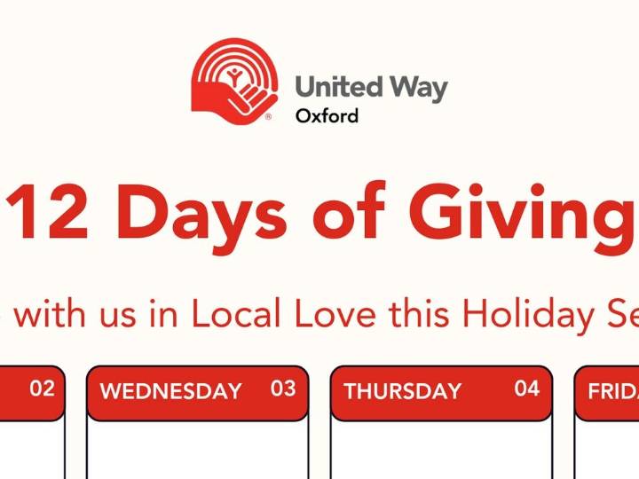 12 Days of Giving with the United Way Oxford