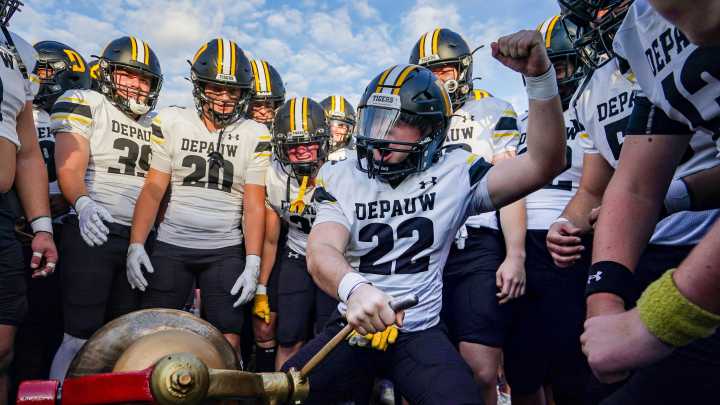 Wabash faces off against DePauw at Wabash College in Crawfordsville for Monon Bell game