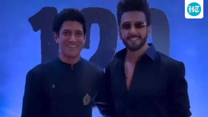 Ranveer Singh hugs Farhan Akhtar at 120 Bahadur event, fans have a Don 3 request