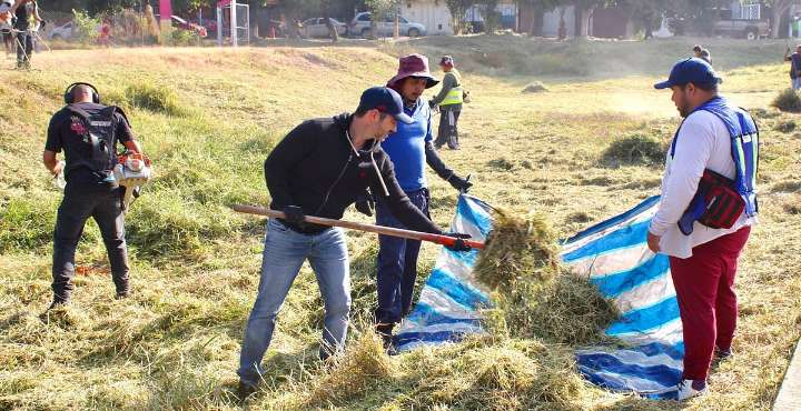 Yankel Benítez participa en jornada ciudadana de limpieza en la colonia Nuevo Amanecer
