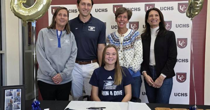 Hickory YMCA swimmers from University Christian, Fred T. Foard sign to compete in Division I