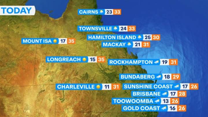 National weather forecast for Tuesday November 11