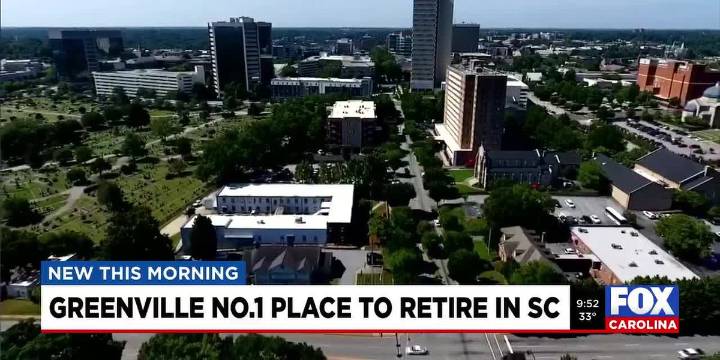 Greenville voted No. 1 place to retire in SC