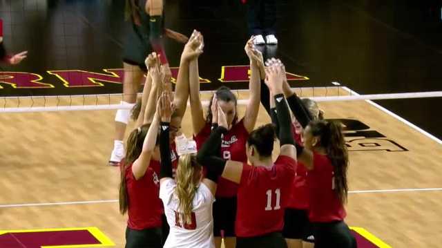 Nebraska volleyball return to sweeping, beat USC