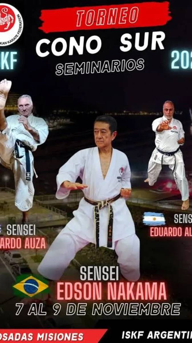 Posadas será sede del Torneo Cono Sur de Karate ISKF y del Selectivo Nacional rumbo al Mundial de México 2026